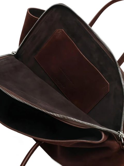 The Attico top handle tote bag - Brown