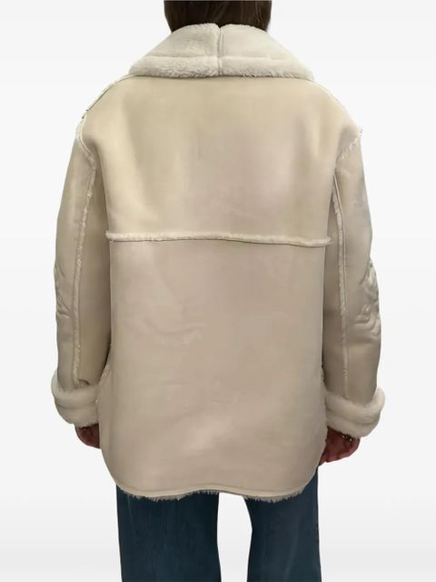 MC2 Saint Barth embroidered shearling textured jacket - Neutrals