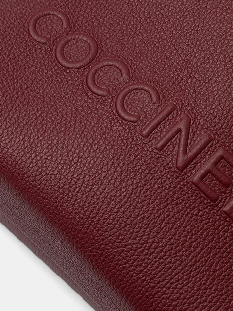 Coccinelle torebka skórzana COCCINELLEMYRTHA MAXI LOG kolor bordowy E1 QBB 18 02 01