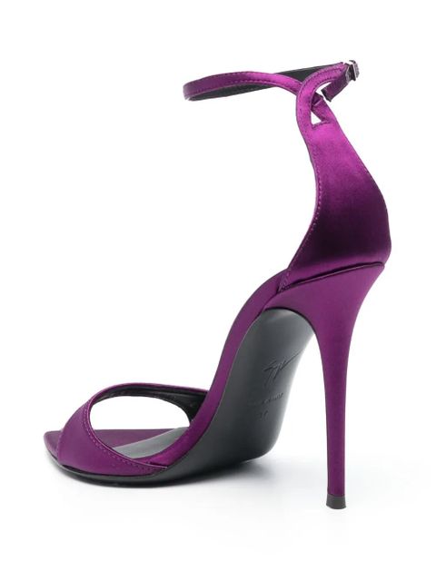 Giuseppe Zanotti 105mm pointed-toe satin pumps - Purple - zdjęcie produktu nr 2