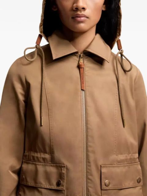 Moncler hooded front-pocket jacket - Neutrals