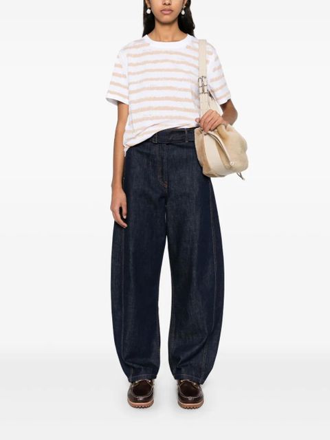 Marni Scribble Stripes T-shirt - White - zdjęcie produktu nr 2