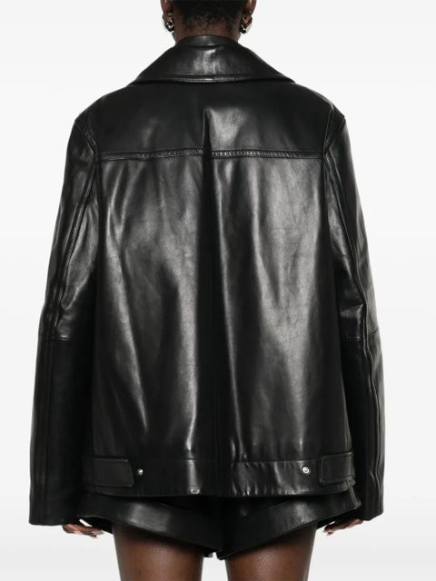 Sportmax leather jacket - Black
