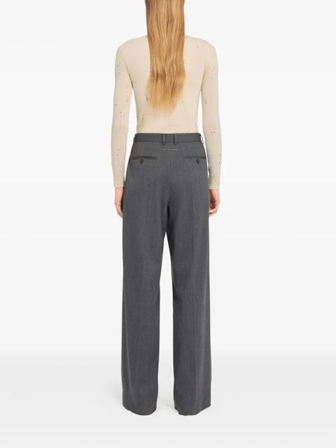 MM6 Maison Margiela high-waisted trousers - Grey - zdjęcie produktu nr 2