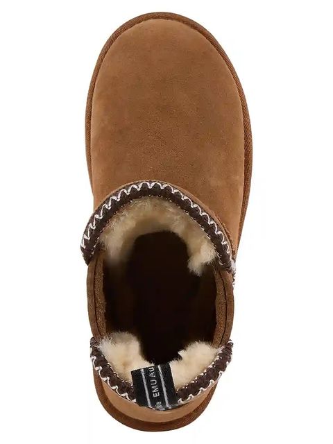 Emu Australia śniegowce zamszowe Higgie kolor brązowy W13198