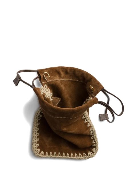 Prada suede smartphone case - Brown