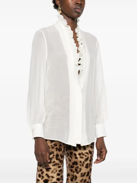 TOM FORD ruffle-detailed blouse - White