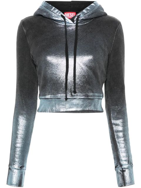 Diesel F-Slimmy cropped hoodie - Blue - zdjęcie produktu nr 1