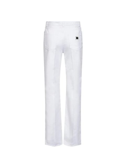 Dolce & Gabbana logo button flared jeans - White - zdjęcie produktu nr 2