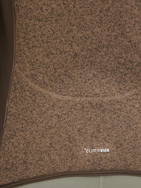 adidas by Stella McCartney bluza treningowa Climawam Running damska kolor brązowy wzorzysta JM6049