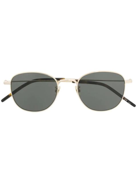 Saint Laurent Eyewear round frame sunglasses - Black - zdjęcie produktu nr 1