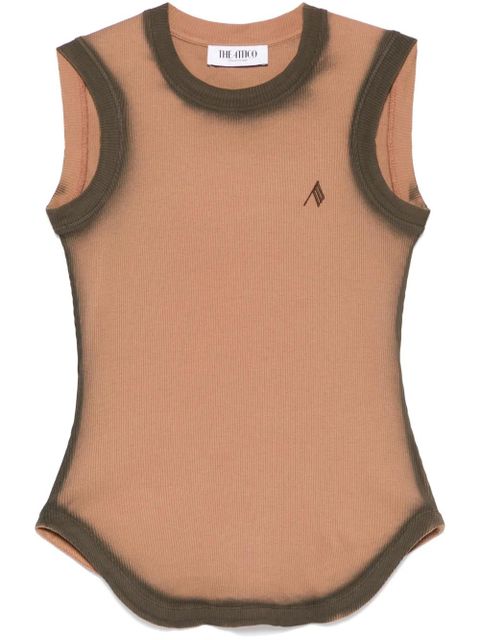 The Attico Reese tank top - Brown - zdjęcie produktu nr 1