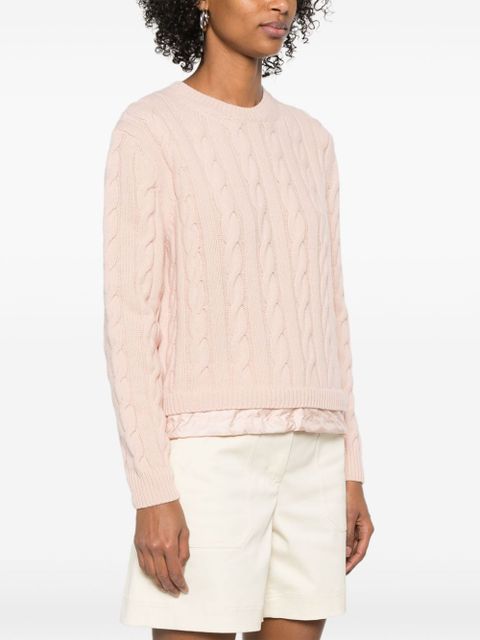 Moncler cable-knit sweater - Pink