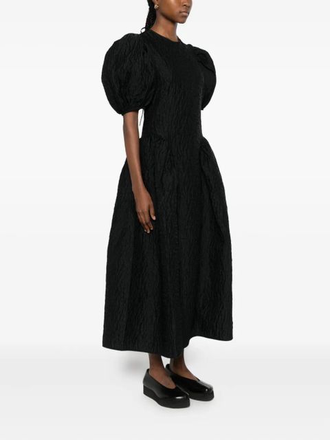 Cecilie Bahnsen puff-sleeve midi dress - Black - zdjęcie produktu nr 2