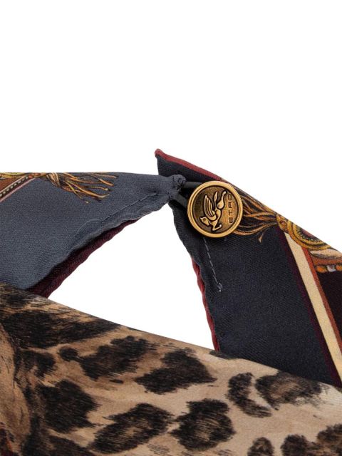 ETRO button-embellishment scarves - Brown