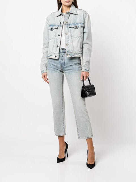 AMIRI cropped denim jeans - Blue