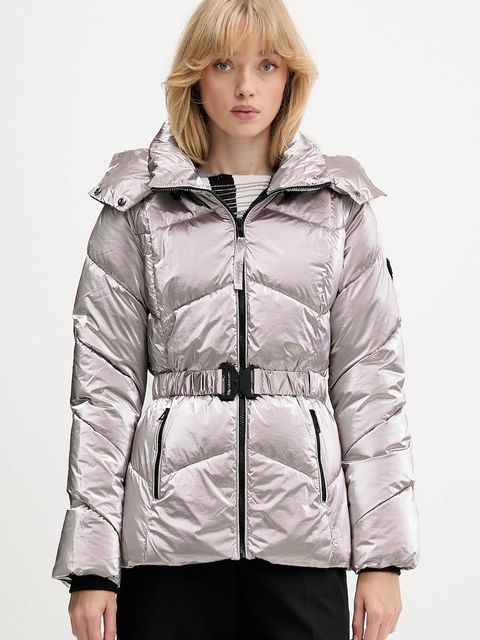 Desigual kurtka METALIC kolor różowy zimowa 25WWEW29 - zdjęcie produktu nr 1