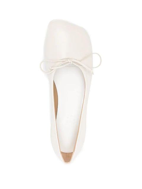 MM6 Maison Margiela bow-detail leather pumps - Neutrals