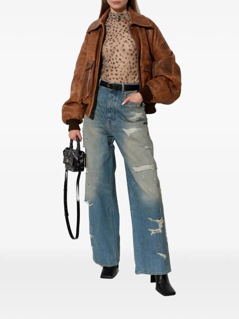 AMIRI animal-print long-sleeve top - Neutrals - zdjęcie produktu nr 2