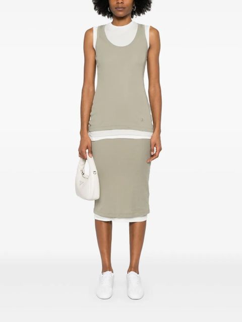 Jil Sander + layered tank top - White - zdjęcie produktu nr 2