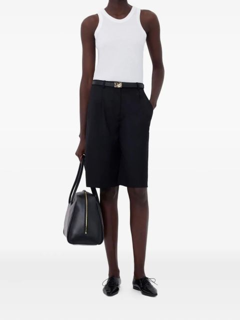 LouLou de Saison pleated wool shorts - Black - zdjęcie produktu nr 2