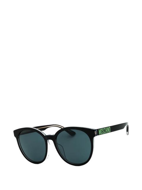 Moschino full rim round sunglasses - Black - zdjęcie produktu nr 2