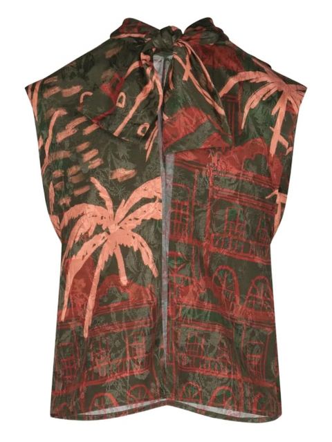 Johanna Ortiz Mystic Shore printed top - Green - zdjęcie produktu nr 2