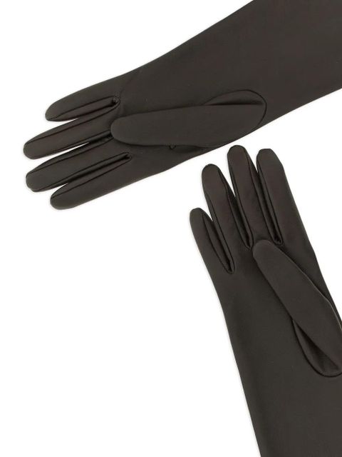 The Row Simon lamb-skin gloves - Brown