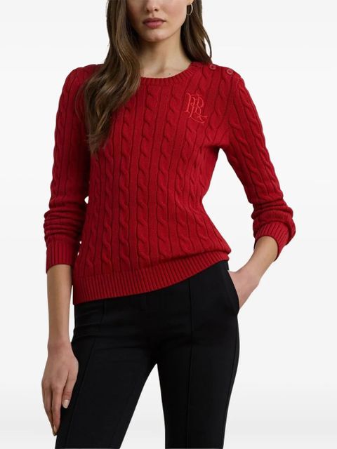 Lauren Ralph Lauren cable-knit sweater - Red