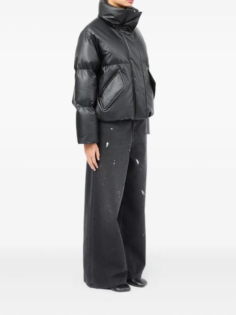 MM6 Maison Margiela high-neck puffer jacket - Black