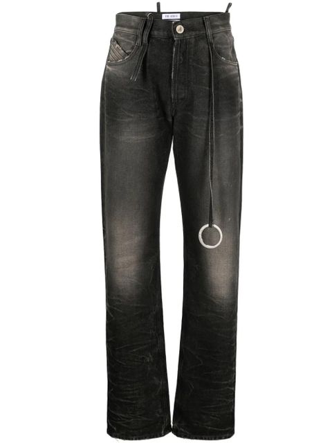 The Attico mid-rise tapered-leg jeans - Grey - zdjęcie produktu nr 1