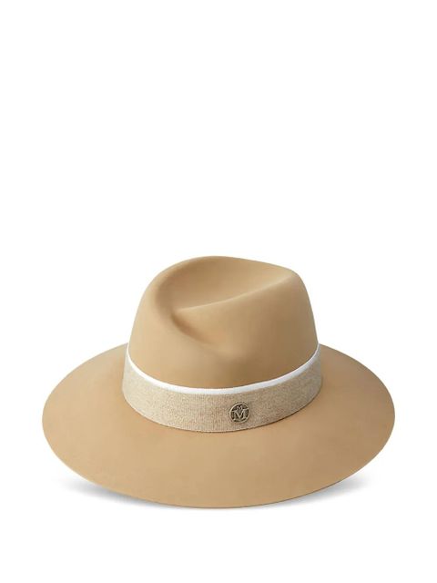 Maison Michel Virginie ribbon-detail hat - Neutrals - zdjęcie produktu nr 1