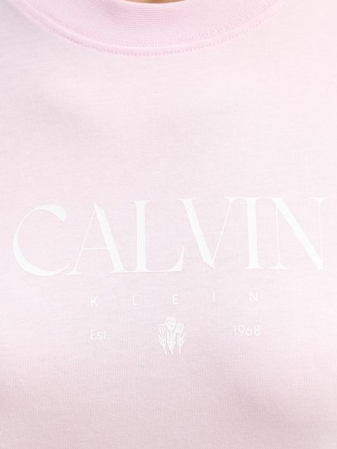 Calvin Klein Jeans t-shirt bawełniany damski kolor różowy LV047E813G