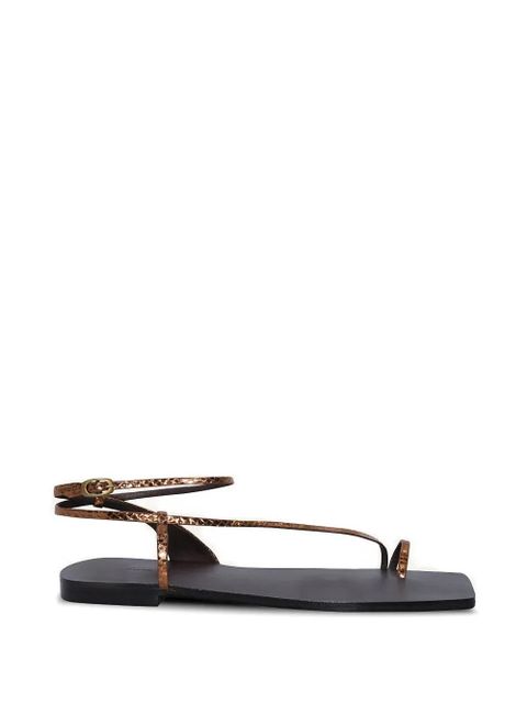 Johanna Ortiz Flamenco Echoes leather sandals - Brown