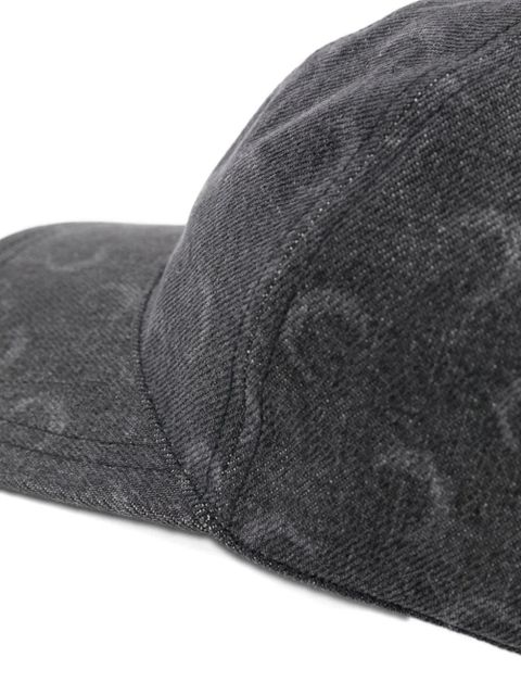 Marine Serre moon denim baseball cap - Grey