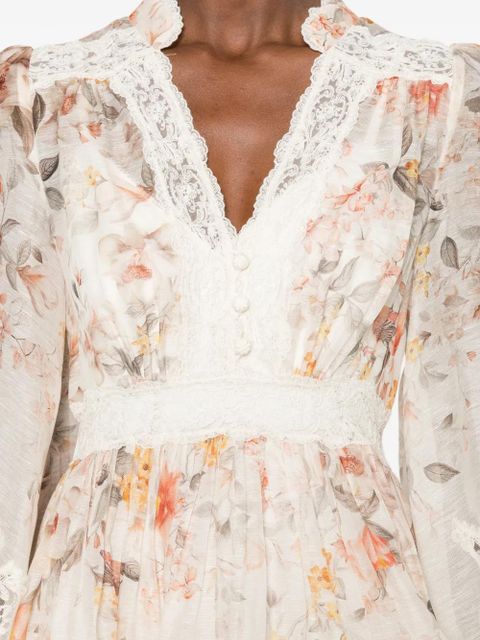 ZIMMERMANN Luna mini dress - Pink