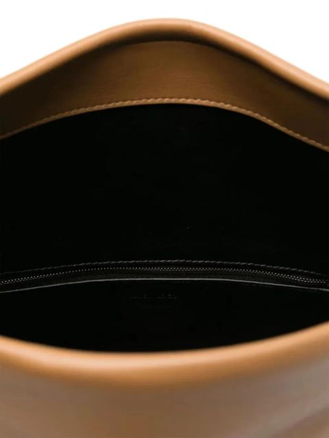 Jil Sander small Rollup logo-detail shoulder bag - Brown