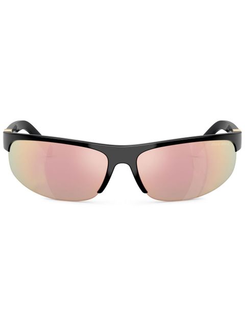 Miu Miu Eyewear oversize-frame sunglasses - Black - zdjęcie produktu nr 1