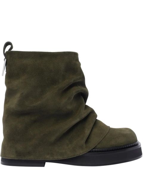 The Attico logo-plaque boots - Green - zdjęcie produktu nr 1
