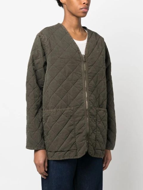 Golden Goose quilted zip-up jacket - Green