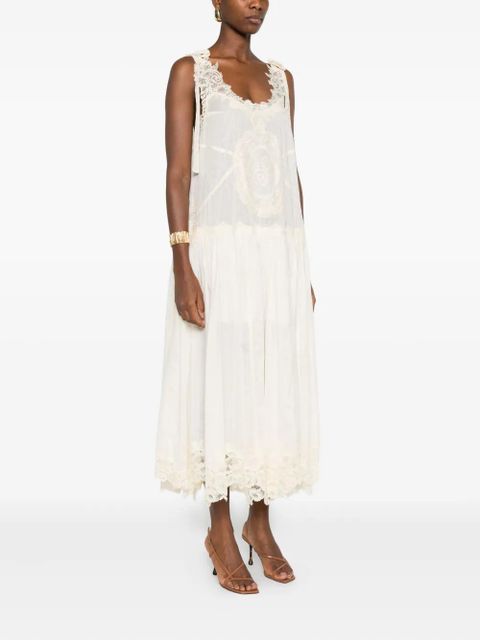 ZIMMERMANN lace-trimmed slip dress - Neutrals