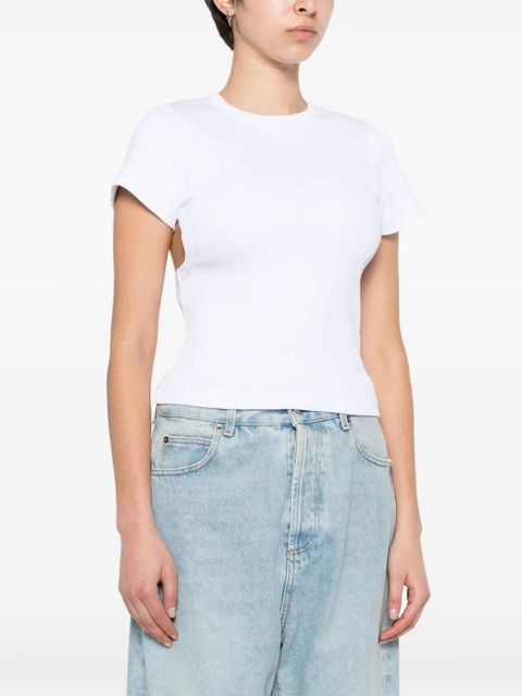 Axel Arigato cut-out ribbed T-shirt - White