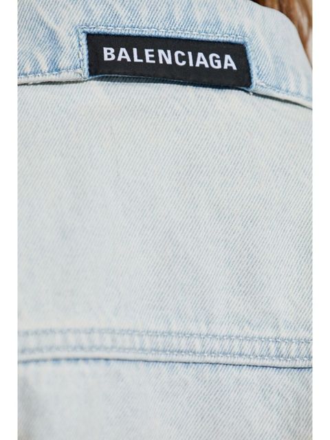 Balenciaga washed-denim jacket - Blue
