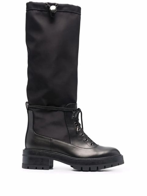 Aquazzura lace-up detail boots - Black - zdjęcie produktu nr 1