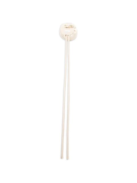 Max Mara Mxamoschea floral-appliqué brooch - Neutrals