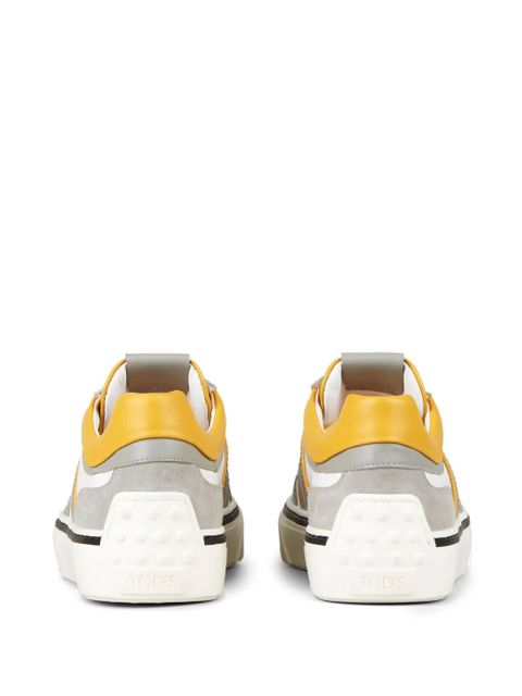 Tod's Automobili Lamborghini logo-debossed low-top sneakers - White