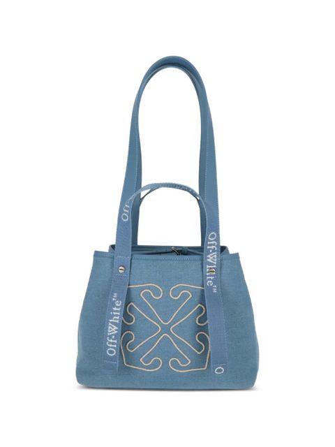 Off-White logo-strap tote bag - Blue - zdjęcie produktu nr 1