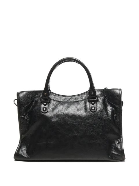 Balenciaga hand-woven leather tote bag - Black - zdjęcie produktu nr 2