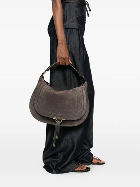 Chloé Marcie suede tote bag - Grey - zdjęcie produktu nr 2
