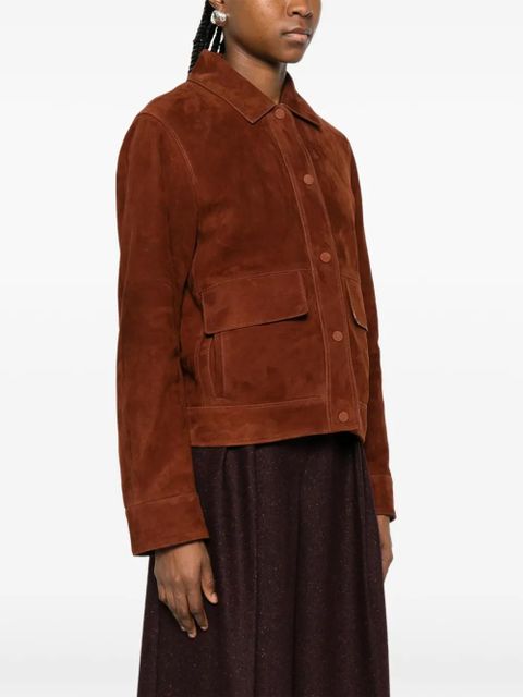 Yves Salomon flap-pocket jacket - Brown